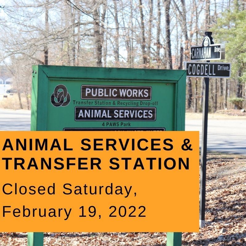 Animal services Transfer station closed
